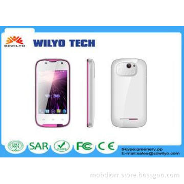 WC3 3.5 inch Touch Screen Cell Phones MT6572 3g Unlocked Gs